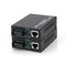 Bộ chuyển đổi cáp quang Ethernet đen 10/100 / 1000M Chế độ đơn sợi 20km
